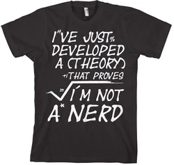 Hybris T-Shirt A Theory I'm Not A Nerd Lila/Schwarz