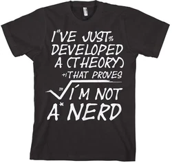 Hybris T-Shirt A Theory I'm Not A Nerd Lila/Schwarz