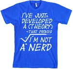 Hybris T-Shirt A Theory I'm Not A Nerd Hellblau/Lila/Blau