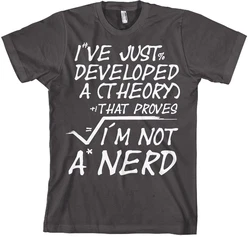 Hybris T-Shirt A Theory I'm Not A Nerd Lila/Silber
