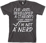 Hybris T-Shirt A Theory I'm Not A Nerd Lila/Silber