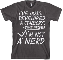 Hybris T-Shirt A Theory I'm Not A Nerd Lila/Silber