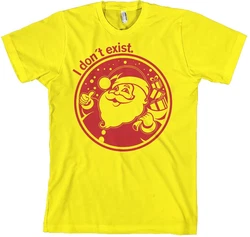 Hybris T-Shirt Santa Don T Exist Gelb