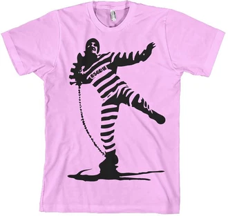 Hybris T-Shirt Prisoner Shot Out Rosa/Lila