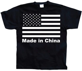 Hybris T-Shirt Made In China Rosa/Rot/Dunkelblau/Schwarz Hybris T-Shirt Made In China Rosa/Rot/Dunkelblau/Schwarz
