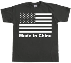 Hybris T-Shirt Made In China Schwarz/Rot/Rosa/Dunkelgrau