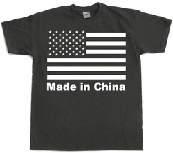 Hybris T-Shirt Made In China Schwarz/Rot/Rosa/Dunkelgrau