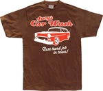 Hybris T-Shirt Lucy's Car Wash Rot/Braun/Dunkelbraun/Orange/Blau