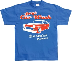 Hybris T-Shirt Lucy's Car Wash Blau/Dunkelblau