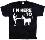 Hybris T-Shirt I'm Here To Kick Ass Schwarz/Gelb