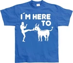 Hybris T-Shirt I'm Here To Kick Ass Hellblau/Blau