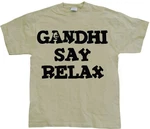 Hybris T-Shirt Gandhi Say Relax Beige/Gelb/Khaki/Grün/Hellgrün