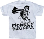 Hybris T-Shirt Monkey Business Weiß/Grau/Hellblau