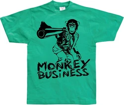 Hybris T-Shirt Monkey Business Grün/Türkis/Blau/Neonfarben