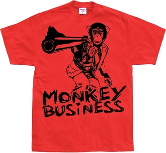 Hybris T-Shirt Monkey Business Rot/Dunkelrot Hybris T-Shirt Monkey Business Rot/Dunkelrot