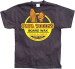 Hybris T-Shirt Papa Woodys Board Wax Grau/Braun/Schwarz/Dunkelgrau/Rot