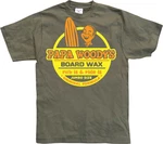 Hybris T-Shirt Papa Woodys Board Wax Dunkelgrün/Khaki/Grün