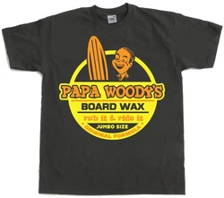 Hybris T-Shirt Papa Woodys Board Wax Braun/Creme/Schwarz/Beige/Gelb/Rot