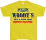 Hybris T-Shirt Woody's Army Surf Shop Gelb
