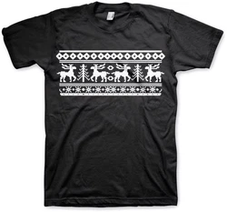 Hybris T-Shirt Scandinavian Christmas Schwarz