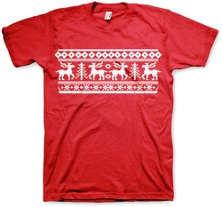 Hybris T-Shirt Scandinavian Christmas Rot/Dunkelrot