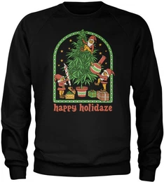 Rundhalspullover Happy Holidaze Sweatshirt