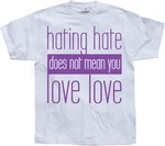 Hybris T-Shirt Hating Hate Love Love Rosa/Lila