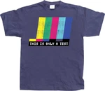 Hybris T-Shirt This Is Only A Test Dunkelblau/Mischfarben/Blau/Lila