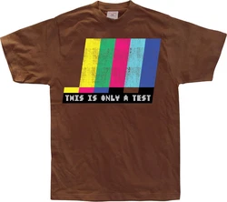Hybris T-Shirt This Is Only A Test Mischfarben/Braun/Rot