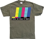Hybris T-Shirt This Is Only A Test Dunkelgrün/Mischfarben