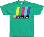 Hybris T-Shirt This Is Only A Test Mischfarben/Türkis