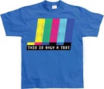 Hybris T-Shirt This Is Only A Test Mischfarben/Blau/Hellblau