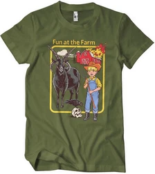 Steven Rhodes T-Shirt Fun At The Farm Dunkelgrün/Grün