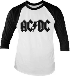 Longsleeve Black Logo Retro Baseball Long Sleeve Tee