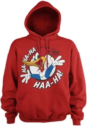 Woody Woodpecker Hoodie Hahaha Rot/Dunkelrot/Bordeaux/Gelb