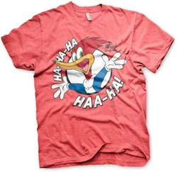 Woody Woodpecker T-Shirt Hahaha Rosa/Grün