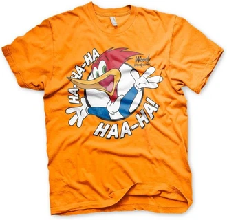 Woody Woodpecker T-Shirt Hahaha Gelb Woody Woodpecker T-Shirt Hahaha Gelb