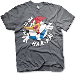 Woody Woodpecker T-Shirt Hahaha Silber/Gelb/Hellgrau/Grau/Rot