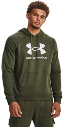 Under Armour Kapuzenpullover UA Rival Fleece Logo Hoodie Dunkelgrün/Grün