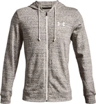 Under Armour Sweatjacke Rival Terry mit durchgehendem Zip Rot/Hellgrau/Grau/Braun