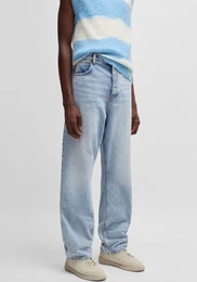 Loose-fit-Jeans Nate in heller Waschung