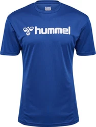 hummel T-Shirt Hmllogo Jersey Blau/Dunkelblau