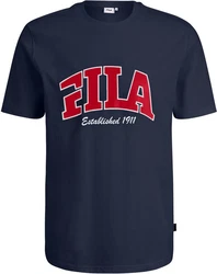 Fila T-Shirt Lanaken Regular Graphic Tee Dunkelblau/Rot/Blau/Gelb