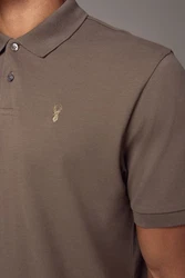 Next Poloshirt Grau/Braun/Khaki/Beige