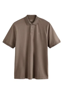 Next Poloshirt Grau/Braun/Khaki/Beige Next Poloshirt Grau/Braun/Khaki/Beige
