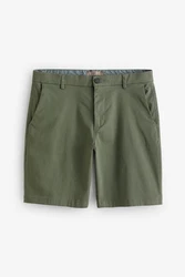 Next Chinoshorts Chinohose mit Stretch Khaki/Dunkelgrün/Grün