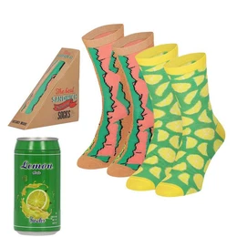 Socken FAST FOOD in origineller Verpackung in Gre 41/46 originell verpackt, Doppelpack Socken-Men, Geburtstag, Vatertag