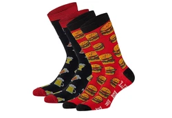 Apollo Socken FAST FOOD Rot/Dunkelrot/Braun