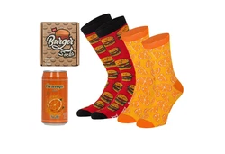Apollo Socken FAST FOOD Orange