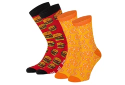 Apollo Socken FAST FOOD Orange